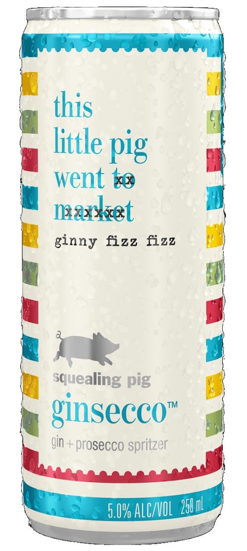 Squealing Pig Ginsecco Gin Prosecco Spritzer Wine
